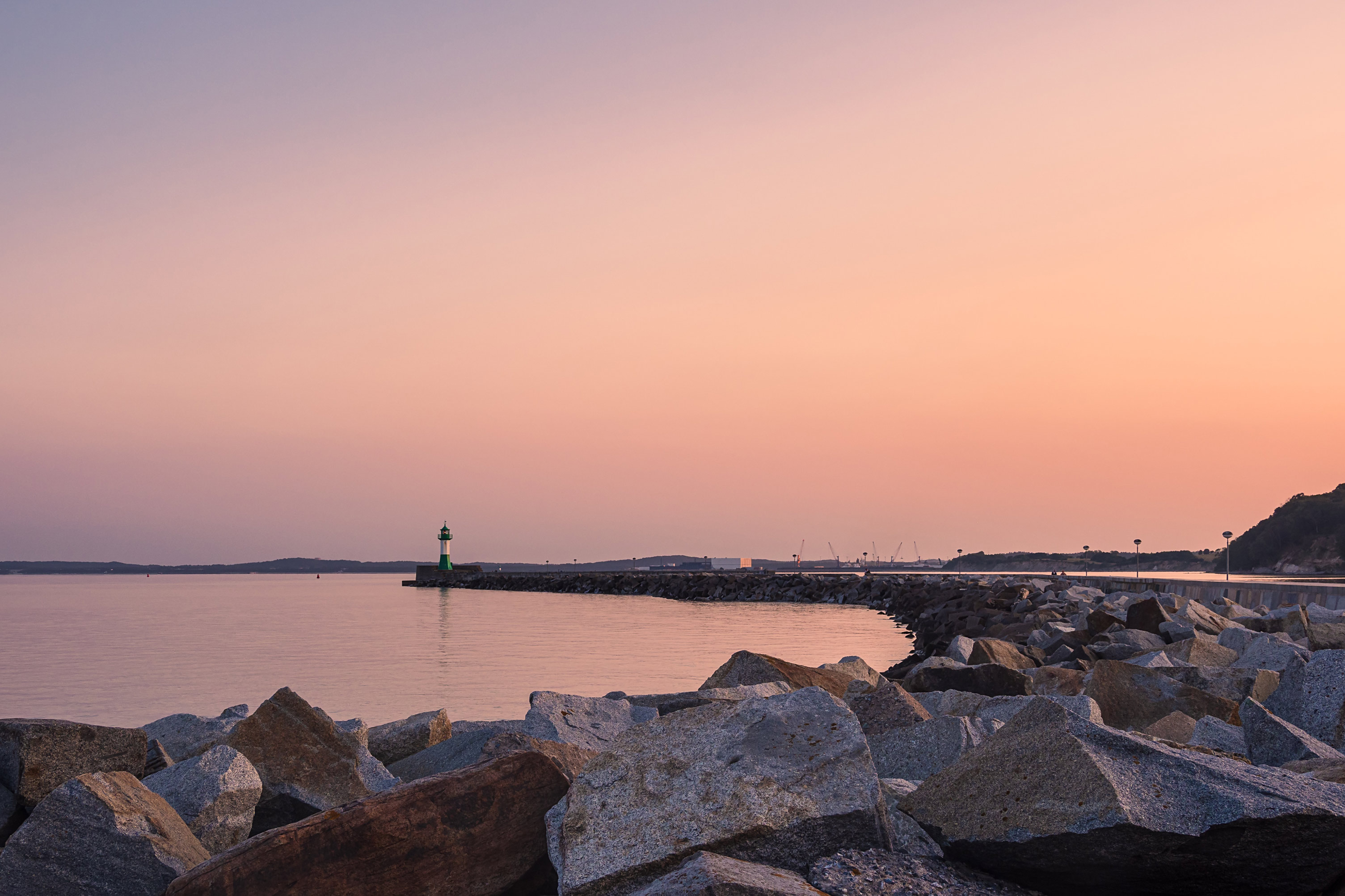 Leuchtturm im Sonnenuntergang I